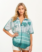 Palma Green_model1 Des:Model is 5’8” C cup and wears size S and US 4