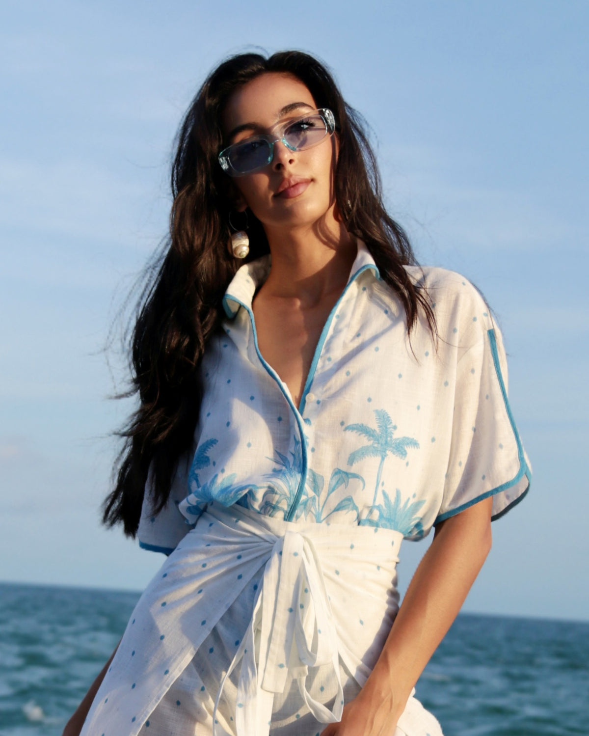 Palma Blue_model1 Des:Model is 5’8” DD cup and wears size XS and US 2