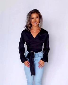 Belle Blouse - Viscose Satin