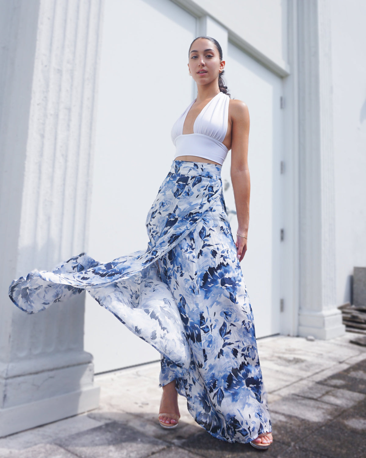 Show Skirt - Sapphire Bloom